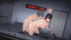 1boy 1girls 3d addiction ahe_gao animated ayshite belle_(zenless_zone_zero) breasts challenge challenge_accepted consensual cum cum_in_pussy ellen_joe female forgetful gif jiggling_breasts locked_door locked_room male naked nude short_hair squirting unaware watching wise_(zenless_zone_zero) zenless_zone_zero