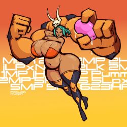 alternate_version_available belly big_breasts cerebella chubby clothed clothing huge_breasts huge_cock human mostly_nude nipples pseudo_nypm_16 pseudonymph_16 psuedonymph skullgirls solo standing tagme thick_thighs wide_hips