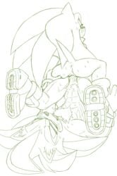 abs andromorph anthro anus ass balls blush bodily_fluids cuntboy duo eulipotyphlan genderswap genderswap_(mti) genitals green_and_white hedgehog hi_res intersex intersex/male male mammal monochrome nowykowski7 penis pussy sega shadow_the_hedgehog simple_background sonadow sonic_(series) sonic_the_hedgehog sonic_the_hedgehog_(series) sweat white_background