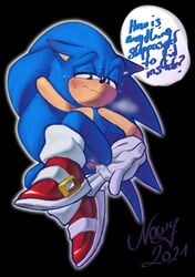 2021 andromorph anthro black_background blush bodily_fluids cuntboy english_text eulipotyphlan finger_fuck fingering genderswap genderswap_(mti) genital_fluids genitals hedgehog intersex mammal masturbation nowykowski7 outline pussy pussy_juice sega signature simple_background solo sonic_(series) sonic_the_hedgehog sonic_the_hedgehog_(series) steam sweat text thought_bubble vaginal_penetration