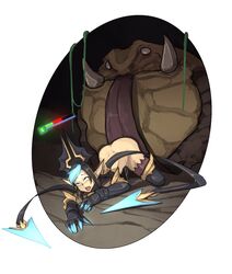 1girls ahe_gao ass bangs breasts brown_hair claws death_sworn_series english_commentary evelynn fangs female frog glowing glowing_hair green_nails grey_background grey_hair highres horns league_of_legends licking long_hair long_tongue looking_at_viewer male_monster monster open_mouth outside_border pointy_ears rape saliva shadow_evelynn shuuko tongue tongue_out top-down_bottom-up