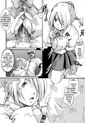 beelzebub_(manga) big_breasts clothed dialogue furuichi_takayuki hilda_(beelzebub) huge_breasts itou_eight paizuri paizuri_under_clothes school_uniform titjob titjob