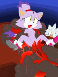 anthro blaze_the_cat breasts domestic_cat duo felid feline felis female genitals iblis_(sonic) lava_skin male male/female mammal penetration pussy rock sega silver_the_hedgehog snailbail22 sonic_(series) sonic_2006 sonic_the_hedgehog_(series) spying vaginal_penetration volcanic