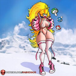 big_ass big_breasts bikini blonde_hair blue_eyes bottomless bra cameltoe cleavage coat crown fat_ass huge_breasts light-skinned_female looking_at_viewer mario_(series) no_pants panties princess princess_peach puffy_jacket rashchaos royalty sideboob super_mario_bros. thick_thighs thighhighs toned_female underboob winter_peach_(driverbunny37)