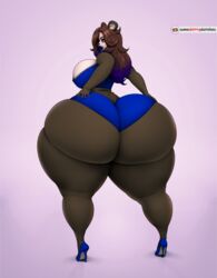 1girls 4:3 anthro ass big_ass big_breasts big_butt black_body black_fur black_hair blue_clothing blue_high_heels blue_panties blue_underwear breasts butt clothed clothing dat_ass digital_media_(artwork) enormous_ass enormous_butt female female_only giant_panda gigantic_ass gigantic_butt hair hand_on_hip hi_res high_heels huge_ass huge_butt hyper hyper_ass hyper_butt lai_xiaoling mammal massive_ass massive_butt panda panties simple_background solo someshittysketches thick_ass thick_thighs underwear ursid watermark wide_hips