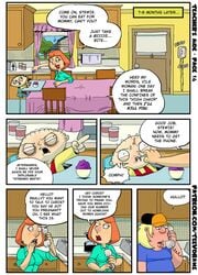 chris_griffin comic family_guy female lois_griffin male stewie_griffin teacher's_aide teev