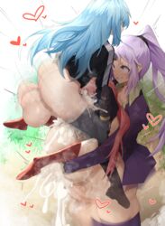 1boy 1futa 1girls ass balls big_balls big_penis blowjob blue_eyes blue_fur bottomless breasts carrying clothed clothing cum cum_in_mouth cum_in_pussy cum_inside duo erection fellatio female femboy futa_on_female futanari horns huge_balls huge_cock human humanoid humanoid_penis hung_trap inflation large_testicles larger_futanari light-skinned_female light-skinned_futanari light_skin long_hair male milim_nava oral pale_skin partially_clothed penis pink_hair ponytail purple_eyes purple_hair rimuru_tempest rolling_eyes sex shion_(tensei_shitara_slime_datta_ken) sinensian size_difference slime smaller_female standing taller_girl tensei_shitara_slime_datta_ken thighhighs thighs twintails uncensored vaginal_penetration vaginal_sex veiny_penis