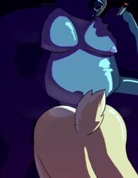 ambiguous_species anal anthro ass cigarette duo facial_piercing hi_res lenny_(artist) male male/male nose_piercing piercing septum_piercing slightly_chubby smoking