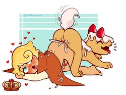 ahe_gao cake cakehound cookie_run cross-eyed cum_in_pussy custard_cookie_iii dog hearts kinokusai knotting male male_only yaoi zoophilia