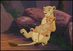 2girls animated anthro cub feral fingering fur furry incest kaion kiara lion lioness mother_and_daughter multiple_girls nala pussy tagme the_lion_king video yuri