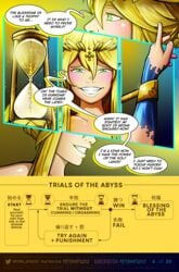 artoria artoria_pendragon_(fate) artoria_pendragon_(lancer) bdsm_gear biological_unit blonde_eyebrows blonde_hair bondage bondage_furniture bondage_gear bondage_outfit comic comic_cover comic_page core_life_unit crown encasement english_text fate/grand_order fate/stay_night fate_(series) female female_focus female_only fetish_studio fetishabyss fetishstudio gold gold_(metal) gold_encasement gold_eyes gold_hair golden_eyes golden_hair green_eyes inanimate inanimate_transformation latex latex_bondage latex_encasement latex_suit mineralization page_6 parody parody_comic parody_porn petrification petrified rhongomyniad statue subscribestar_username transformation transformation_sequence