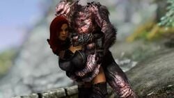 1boy 1girls 3d animated armor bare_midriff bare_thighs bikini_armor defeat defeated defeated_heroine female female_orc female_penetrated fucked_from_behind high_framerate kunjin_gra-zob male male/female male_penetrating male_penetrating_female no_panties no_sound orc orc_female pussy rape red_hair redhead sex skyrim straight tagme tanline the_elder_scrolls troll troll_(skyrim) unconvincing_armor video
