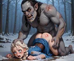 Elsa (Frozen) Rule 34 Image