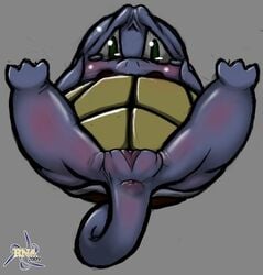 anus blush color female female_only lying nintendo on_back pokemon pussy shell solo spread_legs squirtle tagme vulva