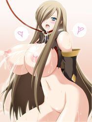 1girls collar female female_only lactation leash solo tagme tales_of_(series) tales_of_the_abyss tear_grants womi