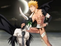 anma bleach gay ichigo_kurosaki male male_only multiple_boys ulquiorra_cifer yaoi