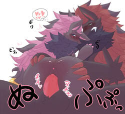 1boy 1girls anus ass blush color female female_pokemon female_zoroark feral hair insertion male male/female male_pokemon male_pokemon/female_pokemon male_zoroark nintendo nude penis pink_hair pokémon_(species) pokemon pokemon_(species) sex straight tagme vulva zoroark