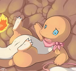 charmander color female female_only fire nintendo pokémon_(species) pokemon pokemon_mystery_dungeon solo tail tail_fire