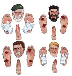 4boys 5_toes bill_(left_4_dead) blush capcom chris_redfield cum cum_on_face david_king dbd dead_by_daylight feet felix_richter floating_hands foot_fetish foot_focus human left_4_dead male_feet male_focus male_only penis penis_out pleasure_face resident_evil revealyoursins saliva sweat tears the_entity through_wall tongues video_game video_games