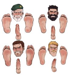 4boys 5_toes after_orgasm bill_(left_4_dead) blush capcom chris_redfield david_king dbd dead_by_daylight feet felix_richter foot_fetish foot_focus gay human left_4_dead male_feet male_focus male_only penis penis_out resident_evil revealyoursins sweat tears the_entity through_wall toe_ties video_game video_games