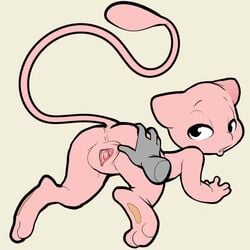 2019 ambiguous_gender anthro anus ass butt_grab disembodied_hand duo felid female female/ambiguous female_focus fur furry genitals hand_on_butt hi_res humanoid_genitalia humanoid_pussy itsunknownanon legendary_pokemon looking_back mammal mew mew_(pokemon) nintendo nude pink_body pokémon_(species) pokemon pokemon_(species) pussy rear_view solo_focus spread_pussy spreading straight_hair tail video_games