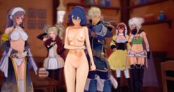 2boys 3d 4girls alternate_costume anna_(fire_emblem) anna_(fire_emblem)_(cosplay) anna_(fire_emblem_fates) blonde_hair blue_hair blush breasts brown_hair cleavage clothed_female_nude_female clothed_male_nude_female clothing_swap costume_switch embarrassed embarrassed_nude_female fire_emblem fire_emblem_awakening fire_emblem_fates koikatsu lissa_(fire_emblem) lissa_(fire_emblem)_(cosplay) long_hair lucina_(fire_emblem) lucina_(fire_emblem)_(cosplay) navel nintendo nipples nowi_(fire_emblem)_(cosplay) nude nude_female olivia_(fire_emblem)_(cosplay) only_one_naked outfit_swap poly_(artist) ponytail public public_nudity red_hair robin_(fire_emblem) robin_(fire_emblem)_(male) short_hair sumia_(fire_emblem) thumbs_up twintails vaike_(fire_emblem) white_hair