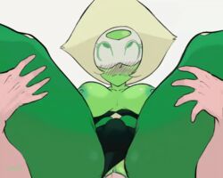 animated biting_lip blush breasts cartoon_network female female_focus gem_(species) gif green_body green_eyes green_hair green_skin legs_up looking_pleasured looking_up lyn_nyl male nipples noblood penis peridot_(steven_universe) pussy sex source_request steven_universe vaginal vaginal_penetration vaginal_sex year_request