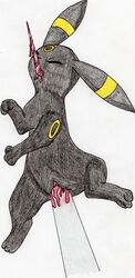 absurd_res all_the_way_through black_body blood bodily_fluids closed_eyes death female female_death genitals gore hi_res mammal mensen_(artist) nintendo pokémon_(species) pokemon pussy solo spitted spread_pussy spreading traditional_media_(artwork) video_games