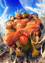 abs biceps gay gay_sex hyper hyper_balls hyper_genitalia hyper_penis hyper_testicles male male_only muscle muscle_slut muscled muscles muscular muscular_arms muscular_legs muscular_male muscular_thighs nipples pecs rokudenashi size_difference stomach_bulge veins