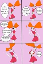 ! ... 1girls 2d 6_panel_comic angry annoyed baby_(fnafsl) blush blushing boobs breasts circus_baby circus_baby_(fnaf) closed_eyes comic dress eleanor_(fnaf) embarrassed enf english_text eyes_closed fazbear_frights five_nights_at_freddy's five_nights_at_freddy's:_sister_location flashing flashing_breasts flat_chest flat_chested fnaf fnaf_novels green_eyes midriff nipples pale_skin presidentbruh public_nudity red_dress red_hair robot robot_girl robot_humanoid rosy_cheeks scottgames sister_location skinny skirt small_breasts speech_bubble text text_bubble tits twintails