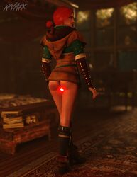 1girls 3d ass blender blender_(software) buttplug clothed clothing female female_focus female_on_top female_only nvmfx sex_toy smile solo the_witcher the_witcher_(series) the_witcher_3:_wild_hunt triss_merigold