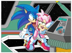 5_fingers amy_rose anthro clothing coolblue cum cum_inside eulipotyphlan exposed_torso female footwear gloves handwear hedgehog male male/female male_penetrating_female panties pink_fur pink_hair pussy sega sex sonic_(series) sonic_adventure_2 sonic_the_hedgehog vaginal_penetration