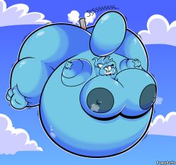 1girls anthro big_ass big_breasts blimp blue_body body_inflation colossal_ass fat feline female female_only furry furry_only gigantic_ass helium huge_ass huge_breasts hyper_ass hyper_breasts nicole_watterson obese_anthro obese_female solo spherical_inflation sunken_head sunken_limbs the_amazing_world_of_gumball thick_thighs wide_hips