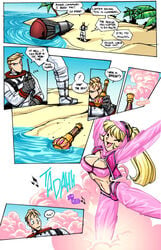 anthony_nelson blonde_hair comic couple duo female fred_perry i_dream_of_jeannie jeannie male speech_bubble tagme text