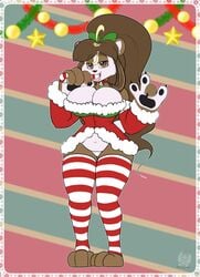 big_breasts cheerycide christmas female furry hourglass_figure tagme thick_thighs