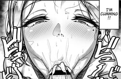 bar_censor blowjob blowjob_face censor_bar censored cum_in_mouth fellatio gensui_(auoua) oral sucking