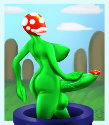 1futa anthro ass balls big_balls big_breasts big_butt big_lips big_penis breasts corinoch_(artist) elemental_creature flora_fauna futanari genitals green_body gynomorph hand_on_penis hi_res huge_balls huge_cock hyper hyper_balls hyper_genitalia hyper_penis intersex lips mario_(series) nintendo penis piranha_plant plant plantie presenting presenting_hindquarters solo super_mario_bros. thick_lips vein veiny_penis video_games