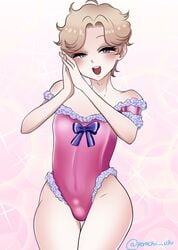 androgynous bitch_boy boner bunnysuit cute femboy feminine_male fur gay horny latex_suit pomchii_u3u puffy_nipples shiny_clothes slim small_penis thick_thighs twink