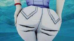 1girls 3d alternate_costume android_18 animated ass ass_focus ass_jiggle ass_shake big_ass blonde blonde_hair cunnilingus_through_clothes dragon_ball kishi mp4 no_sound pov pov_ass red_armwear shaking shaking_ass shaking_butt shounen_jump solo solo_female solo_focus video white_jeans white_pants