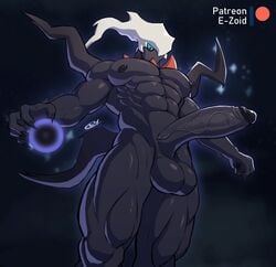 abs anthro anthrofied balls darkrai e-zoid erection genitals hi_res humanoid_genitalia humanoid_penis legendary_pokemon male muscular muscular_male nintendo pecs penis pokémon_(species) pokemon pokemon_(species) solo vein veiny_penis video_games