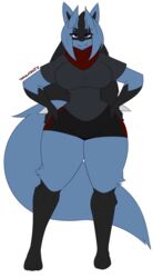 big_breasts dewwydartz female furry hourglass_figure lucario may_(dewwydartz) nintendo pokémon_(species) pokemon pokemon_(species) tagme thick_thighs