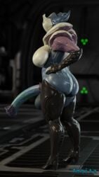 1futa 3d amgitz big_breasts big_butt blender boots futa_only futanari hyper hyper_penis robot saryn_(warframe) side_view solo solo_futa standing tagme tenno thick_thighs thighhigh_boots unusual_penis warframe