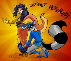 carmelita_fox catsprin furry panties pulling_down_pants sly_cooper sly_cooper_(series) smooth_fur underwear