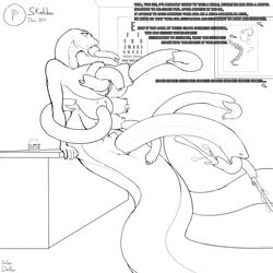 1:1 1futa absurd_res breasts corruption diphallia diphallism english_text futa_only futanari genitals growth hi_res intersex monochrome multi_breast multi_genitalia multi_penis mutation naga penis penis_tail penis_tongue reptile scalie snake snake_penis solo tail tail_penis text transformation triphallia unusual_anatomy unusual_anatomy_placement unusual_genitalia unusual_genitalia_placement unusual_penis unusual_penis_placement