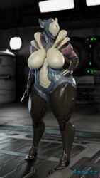 1girls 3d amgitz big_breasts blender boots female female_only robot saryn_(warframe) tagme tenno thick_thighs thighhigh_boots warframe