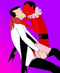 gay him male_only powerpuff_girls professor_utonium red_skin straight_hair