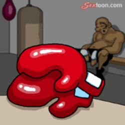 1boy animated boxing_gloves gloves inanimate male male_only mike_tyson muscular muscular_male sextoon solo tagme