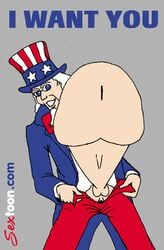 1boy animated male male_only parody sextoon small_image tagme uncle_sam