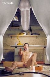 3d 3d_(artwork) 3d_model big_dick_energy confrontation crusher_(dead_island_2) dead_island dead_island_2 first_porn_of_character garage gay gay_male gay_sex heterosexual_male horrified_expression light-skinned_male light_skin male male/male male_focus male_only monster_cock monster_on_male ryan_(dead_island_2) soft_penis straight_to_gay thixxels undead undead_male veiny_penis yaoi zombie zombie_on_human