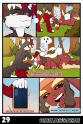 furry netorare cheating cheating_(relationship) fox_boy bunny_girl dog_girl pokemon_black_&_white hypnotized brainwashed corrupted comic_page glowhorn nintendo pathetic_(meme) pokemon pokemon_(species) artifact_the_fox hilda_(pokemon) rosa_(pokemon) canid canine eeveelution fox generation_4_pokemon generation_6_pokemon lagomorph leporid lopunny mammal rabbit sylveon absurd_res comic english_text hi_res meme after_sex anthro ass ass_up big_breasts large_breasts big_ears black_body black_fur black_sclera blush blush_lines bodily_fluids brainwashing breasts brown_hair brown_fur brown_body butt cellphone phone phone_screen cheating_girlfriend clothing corruption crouching curvy curvy_figure day dialogue dizzy_eyes dizzy maledom femsub dominant dominant_male electronics exhausted exhausted_female eyebrows eyelashes female forest fur grass group hair hair_bun hat headgear headwear holding_object holding_phone hypnosis infidelity looking_at_another looking_down looking_pleasured lying lying_on_back lying_on_side lying_on_ground magic male male/female master mind_control mind_alteration nipples nude on_back on_ground open_mouth orange_eyes personality_change pink_eyes plant pokeball ponytail profanity red_body red_fur red_hair red_nose scut_tail shrub sigh silhouette simple_background slave small_breasts smile spiral_eyes spiral squish standing standing_over submissive submissive_female sweat sweatdrop tail talking_to_another tan_body tan_fur text tongue tree trees trio white_body white_fur white_hair white_sclera wide_hips